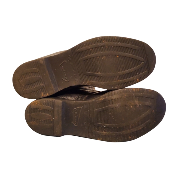 Vintage Vulcan Black Leather Lace-Up Combat Military Boots Men's Size 8E - Picture 7 of 9